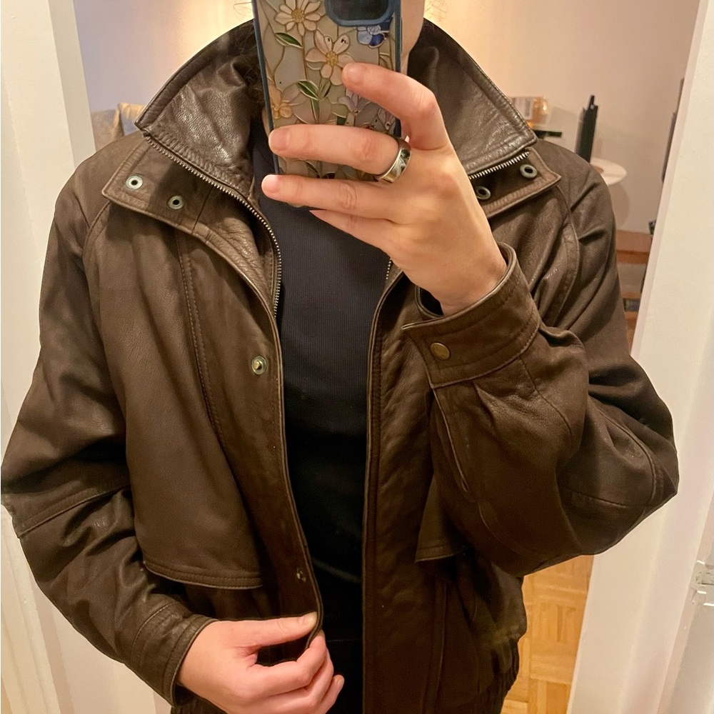 Adventure Bound by Wilson Leather Unisex brown jacket L